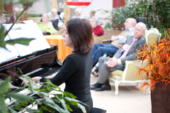 Pianoconcert op het binnenplein