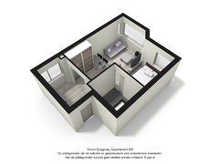 Godelinde - plattegrond 3d hoek-appartement